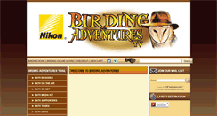 Desktop Screenshot of birdingadventures.com